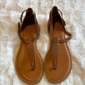 Gap Brown Leather Women's Sandals - Size 8 EUC